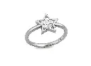 STELLA - Diamond studded start shaped motif ring