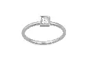PIXEL - Pavé set diamond square motif ring