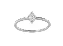 SOLACE - Pavé set diamond rhombus motif ring