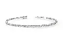 ELYSIA - A classic four-prong round brilliant-cut diamond tennis bracelet set in a sleek two-rail design