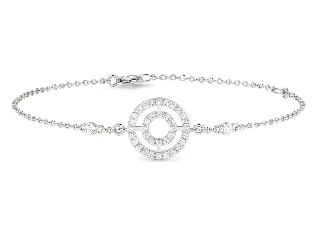ORBITRA - A dazzling diamond bracelet with concentric circles