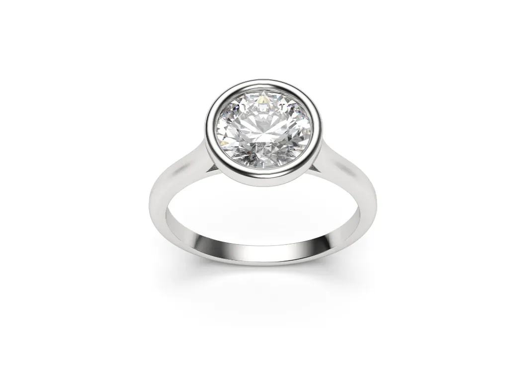 BUMIVESSA – A bezel-set solitaire ring - VR87853
