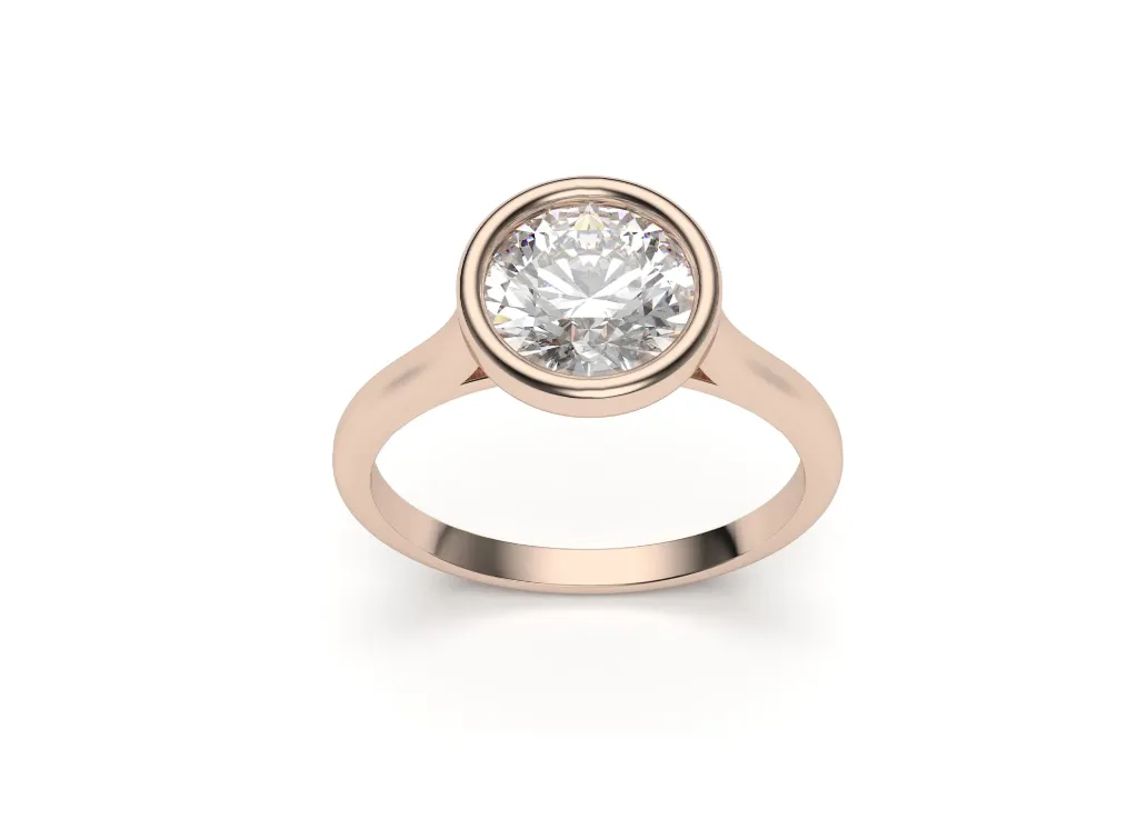 BUMIVESSA – A bezel-set solitaire ring - VR87853