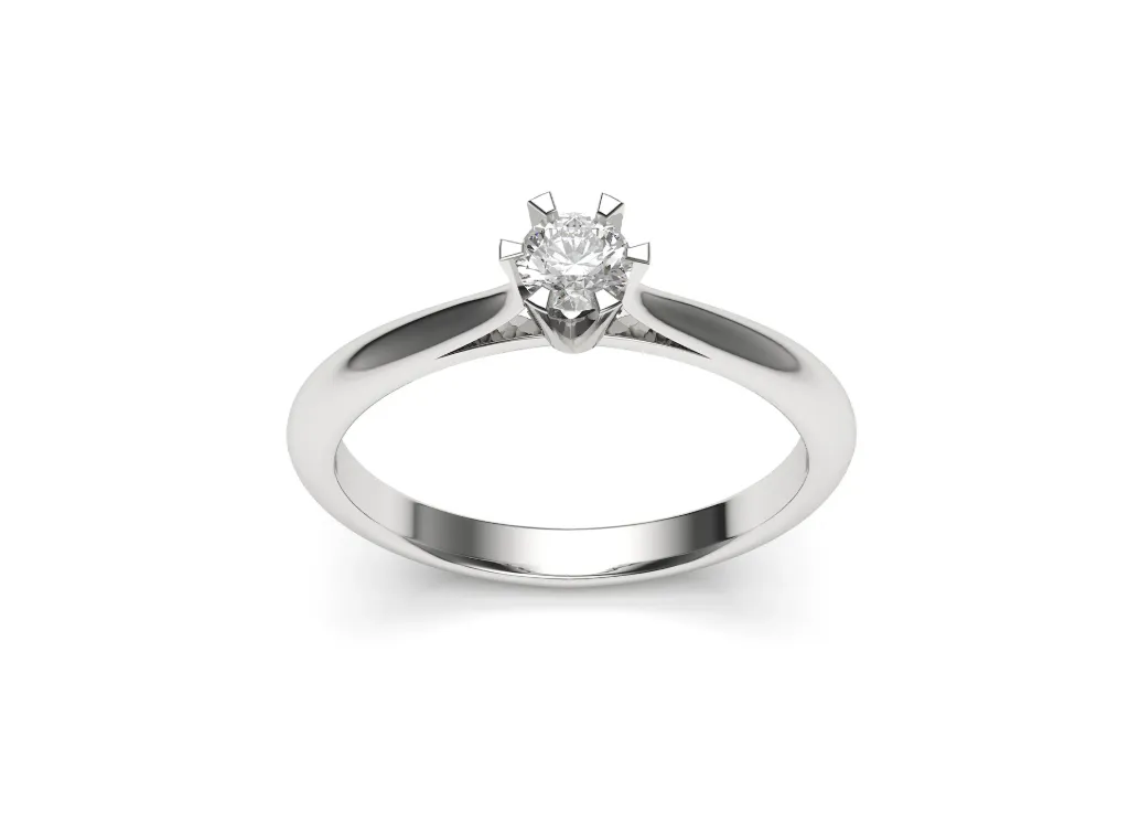 SOLVESSAE – A six prong solitaire ring - VR87871