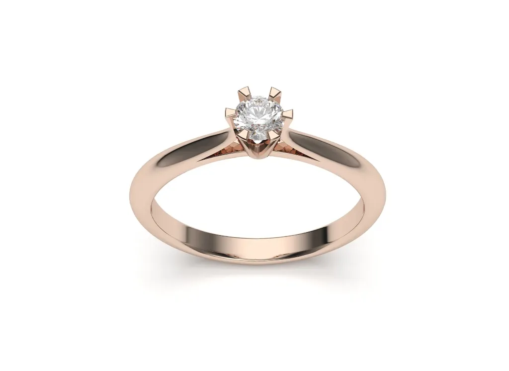 SOLVESSAE – A six prong solitaire ring - VR87871