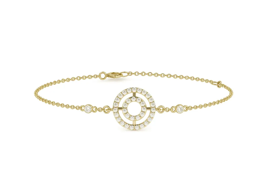 ORBITRA - Dazzling diamond bracelet with concentric circles-VBR2590