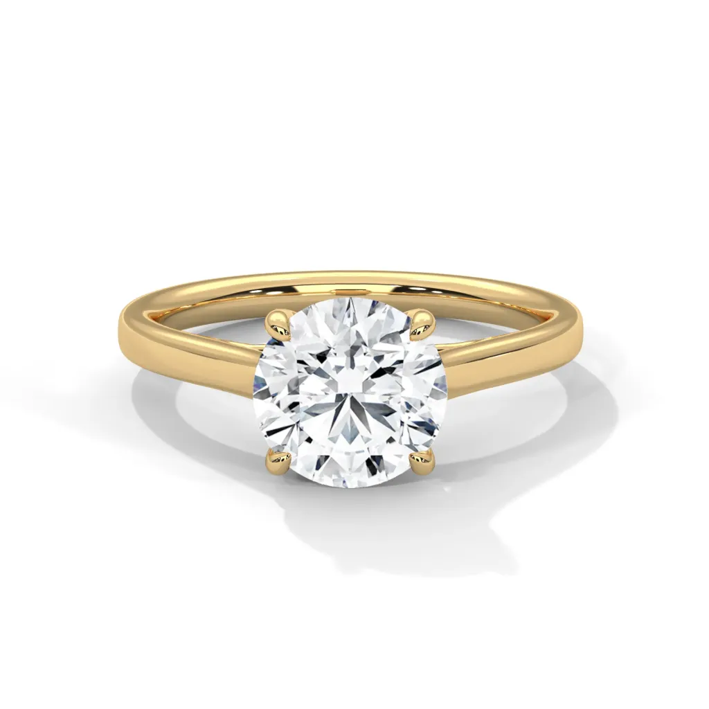 Roselle - classic solitaire ring - VR88113