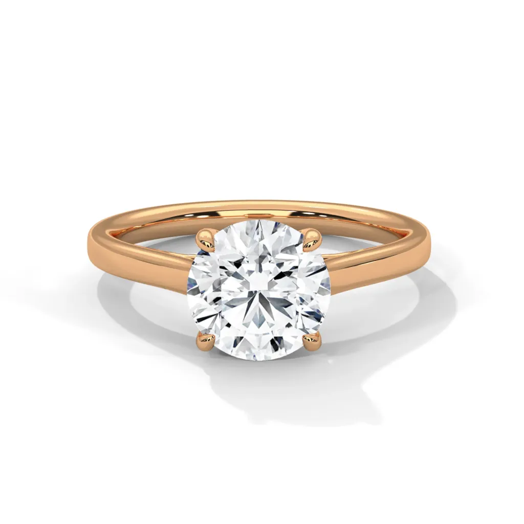 Roselle - classic solitaire ring - VR88113