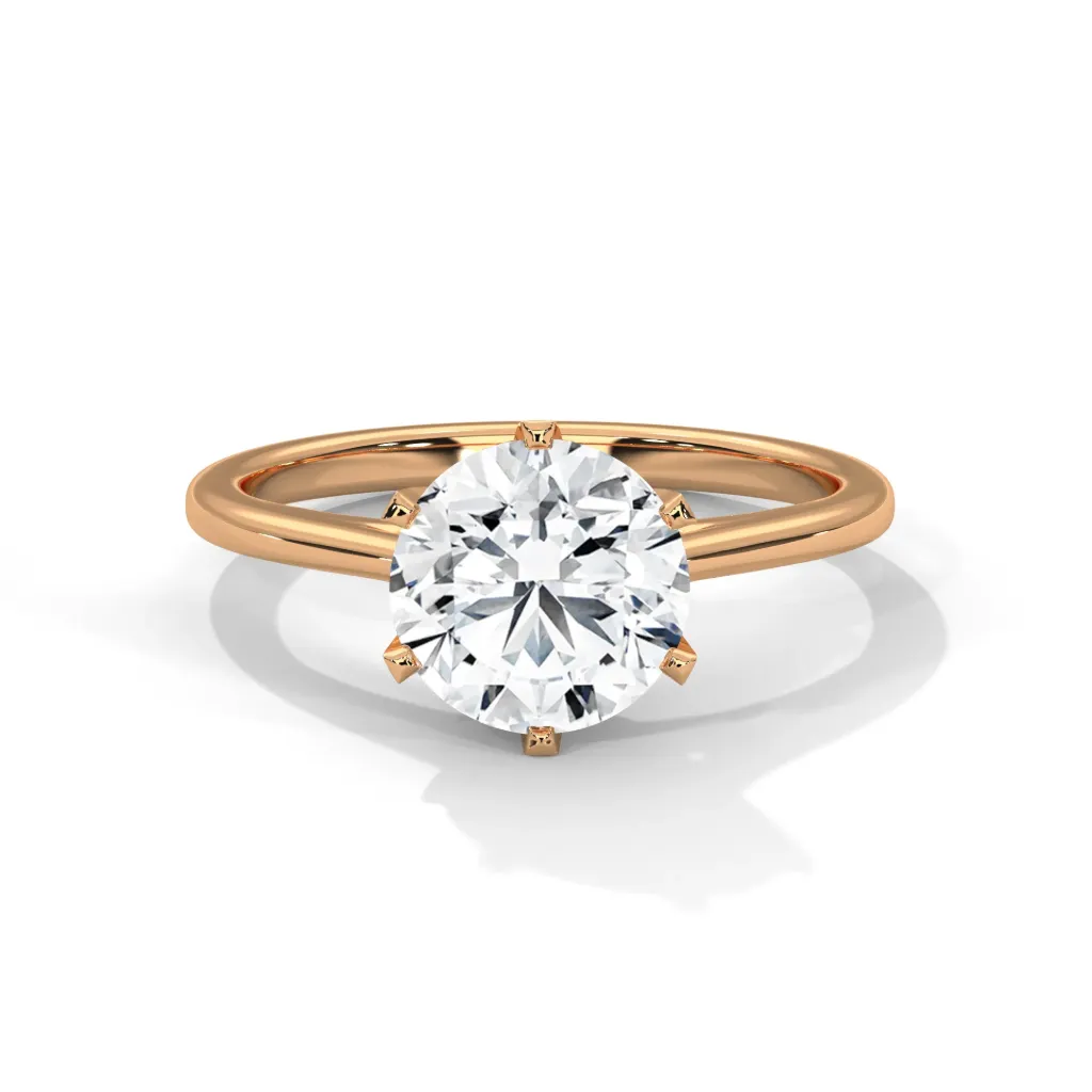 Elowen - six prong solitaire ring – VR87878