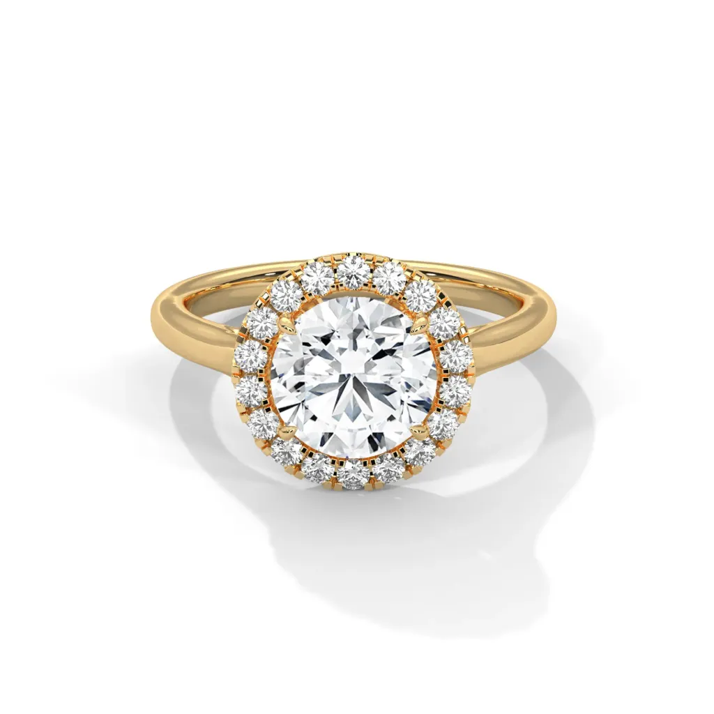 Valora - halo framed solitaire ring - VR88116