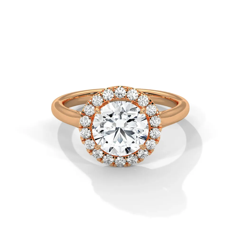 Valora - halo framed solitaire ring - VR88116