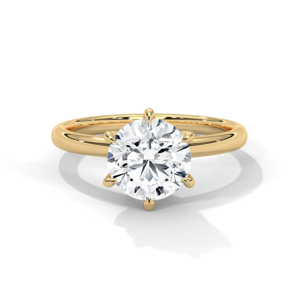 Evelisse - six prong classic solitaire ring - VR87889