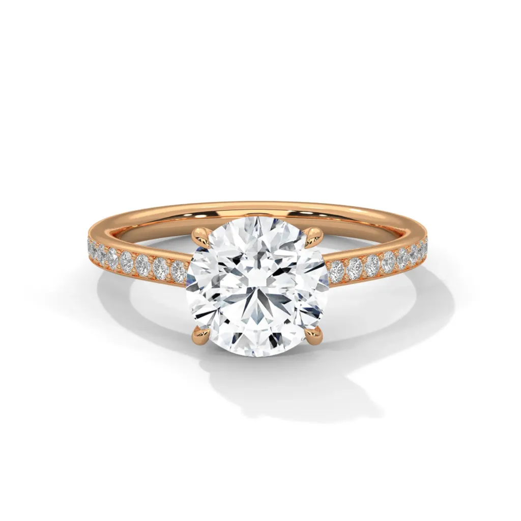 Iverna - accented solitaire ring - VR87893