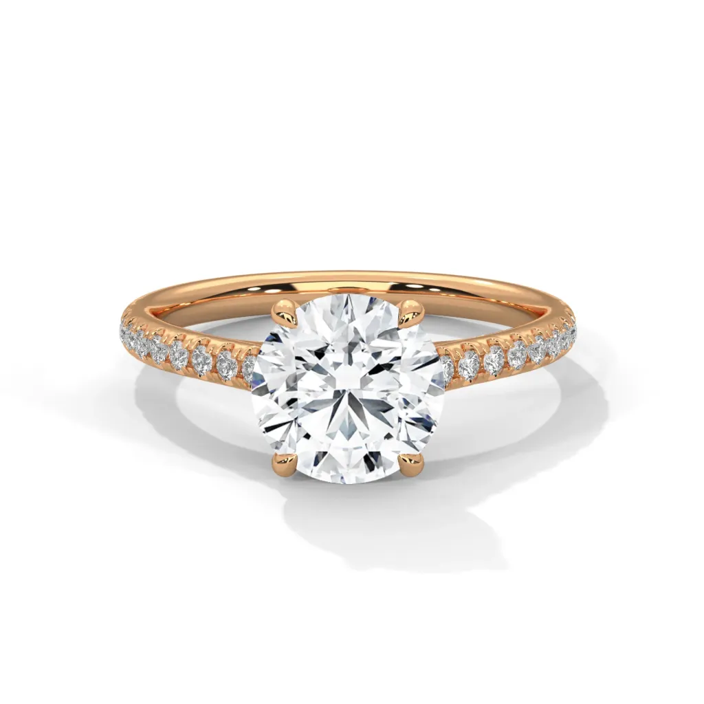 Reverie - accented cathedral solitaire ring - VR87902