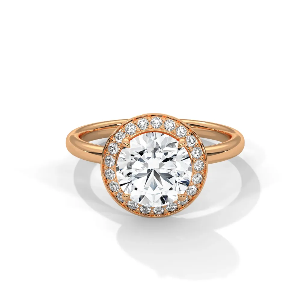Solenne - halo solitaire ring - VR87903