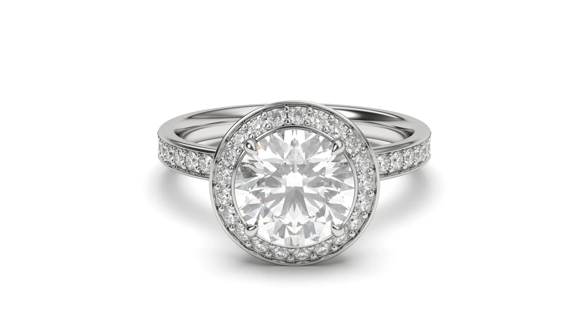 Vespera - split shank solitaire ring - VR87904