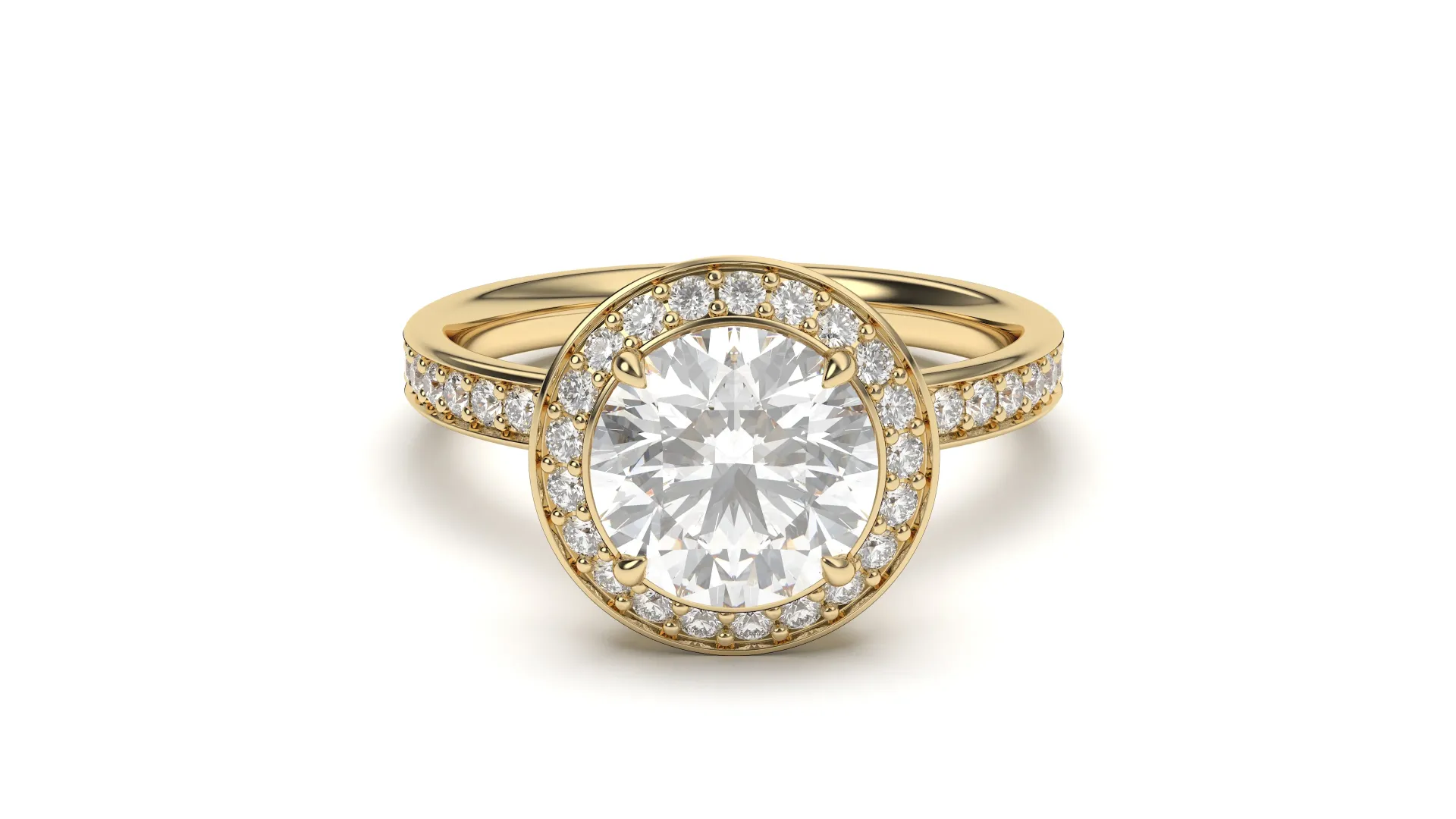 Vespera - split shank solitaire ring - VR87904