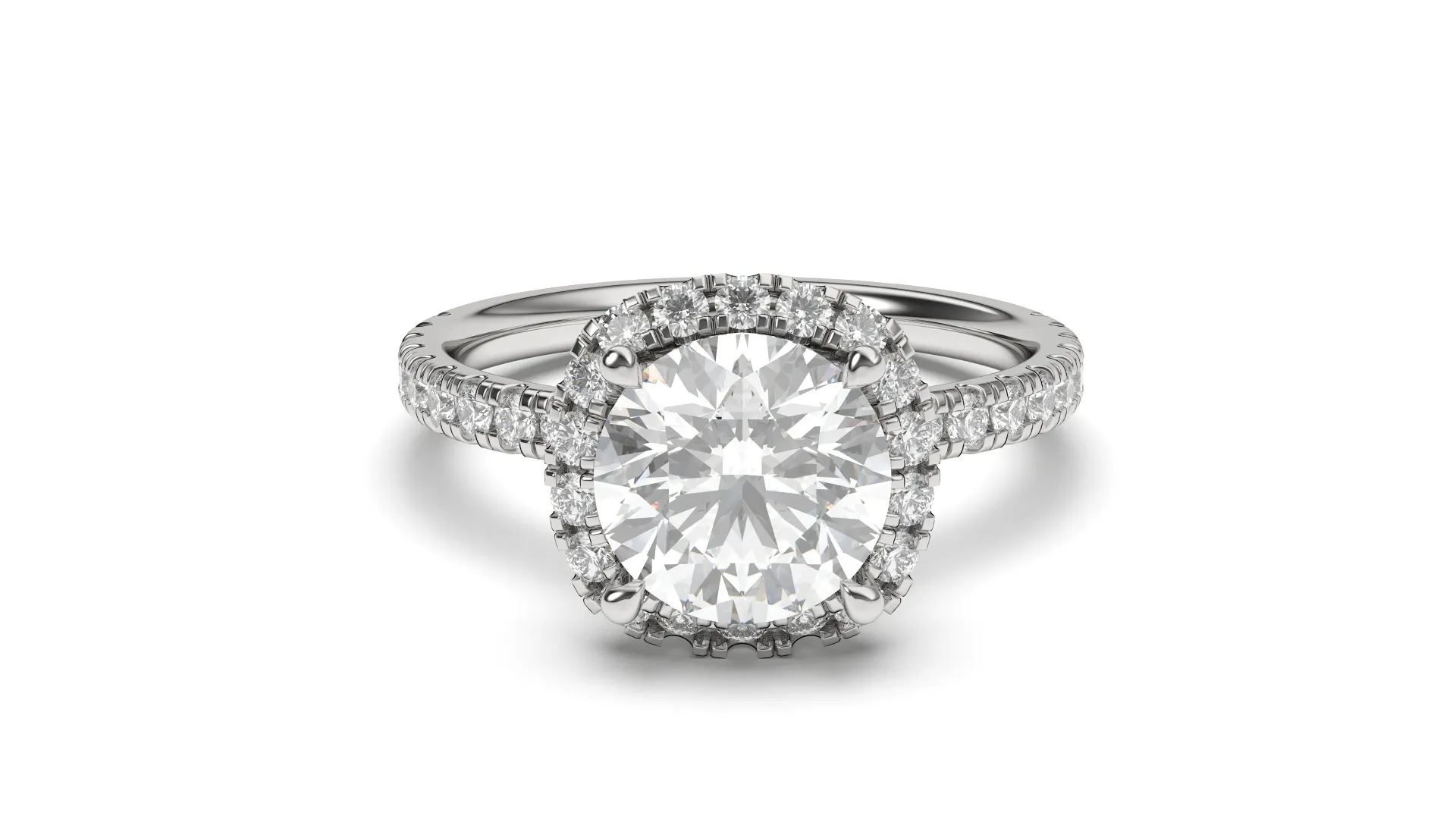 Vespera - split shank solitaire ring - VR87905