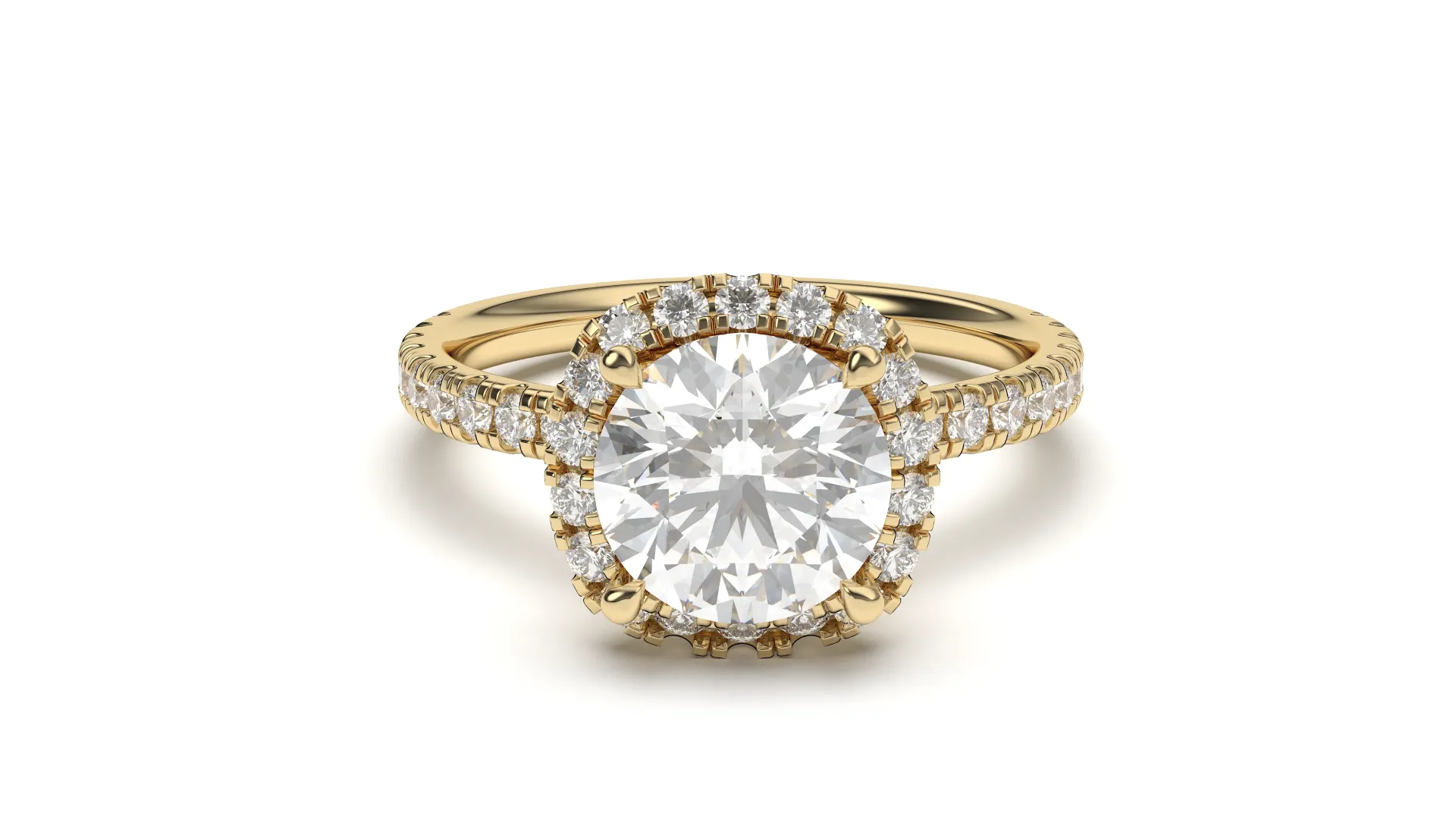 Vespera - split shank solitaire ring - VR87905