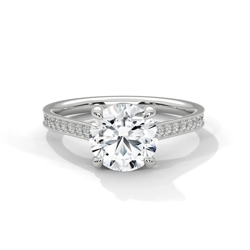 Zarela - accented solitaire ring - VR87910