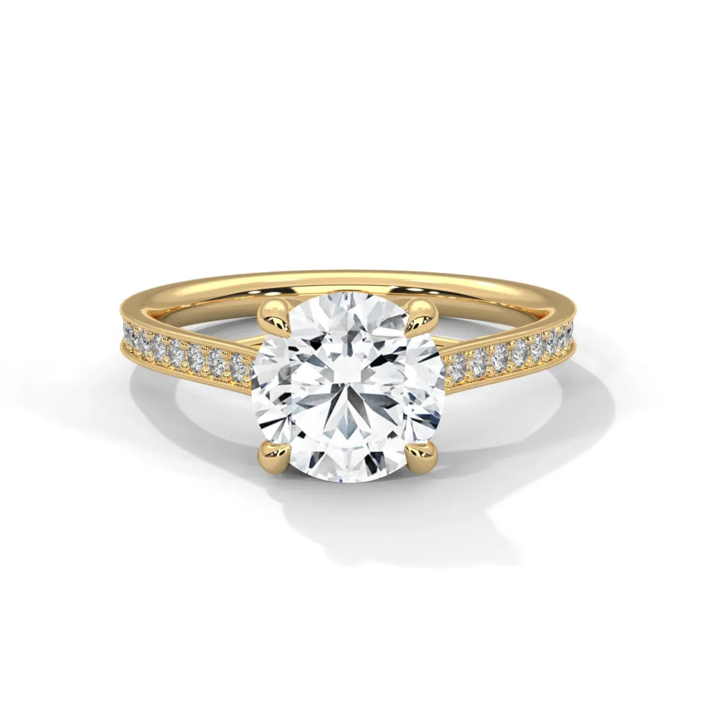 Zarela - accented solitaire ring - VR87910