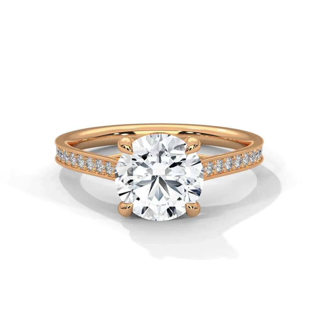 Zarela - accented solitaire ring - VR87910