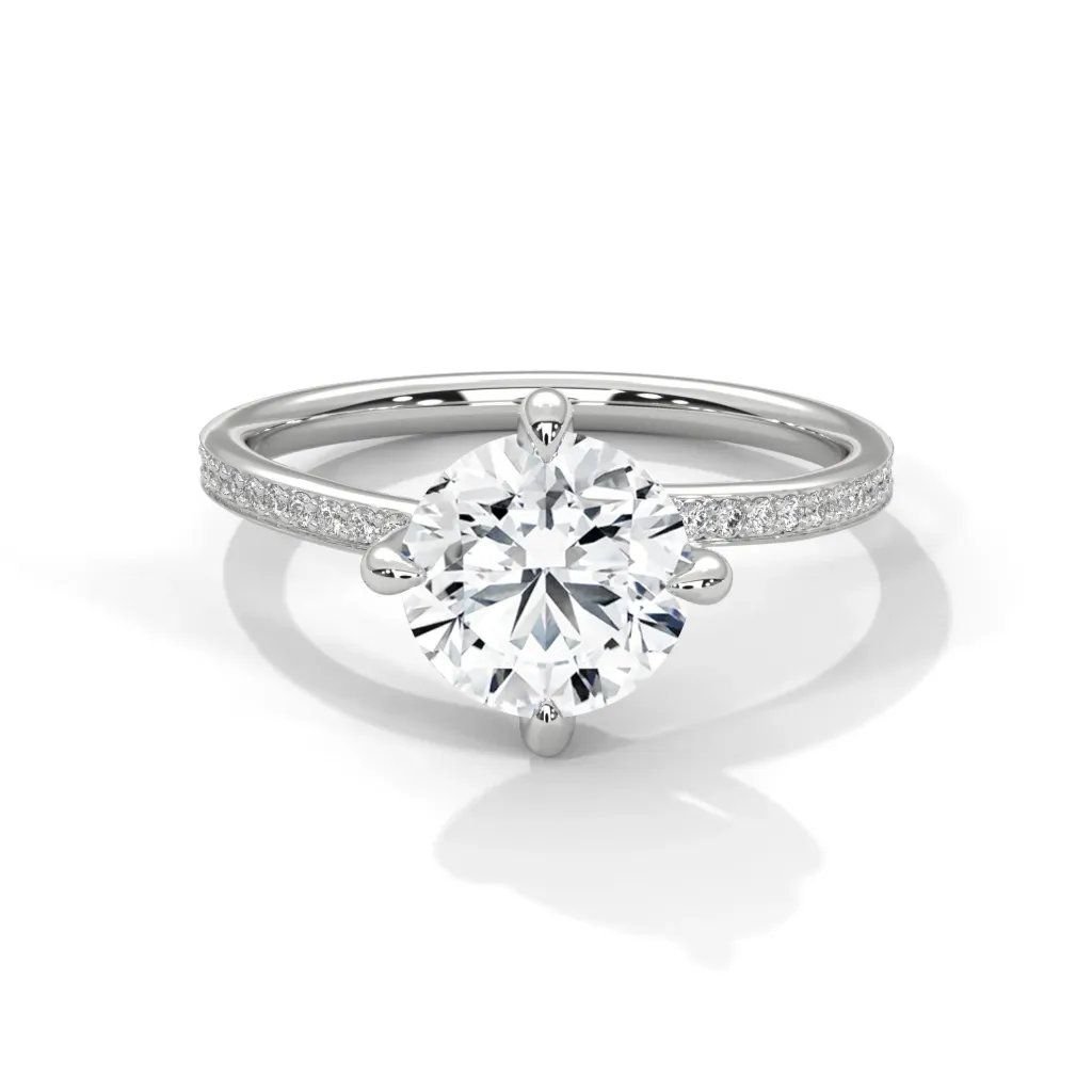 Alouette - accented twisted prong statement ring - VR87911