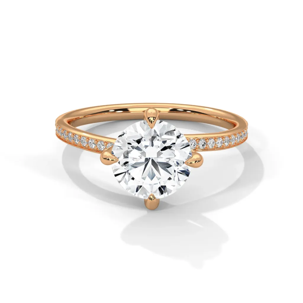 Alouette - accented twisted prong statement ring - VR87911