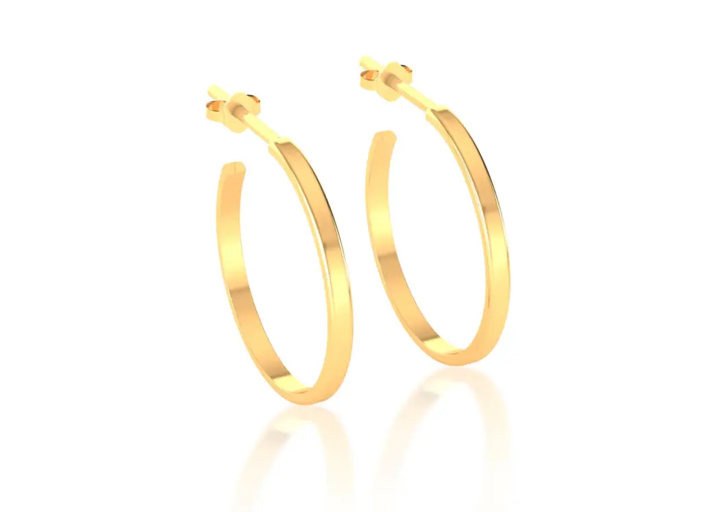 Cirvelle-sleek hoop earring - VER1258