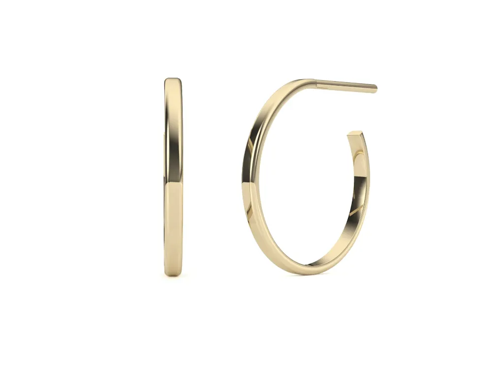 Cirvelle-sleek hoop earring - VER1258