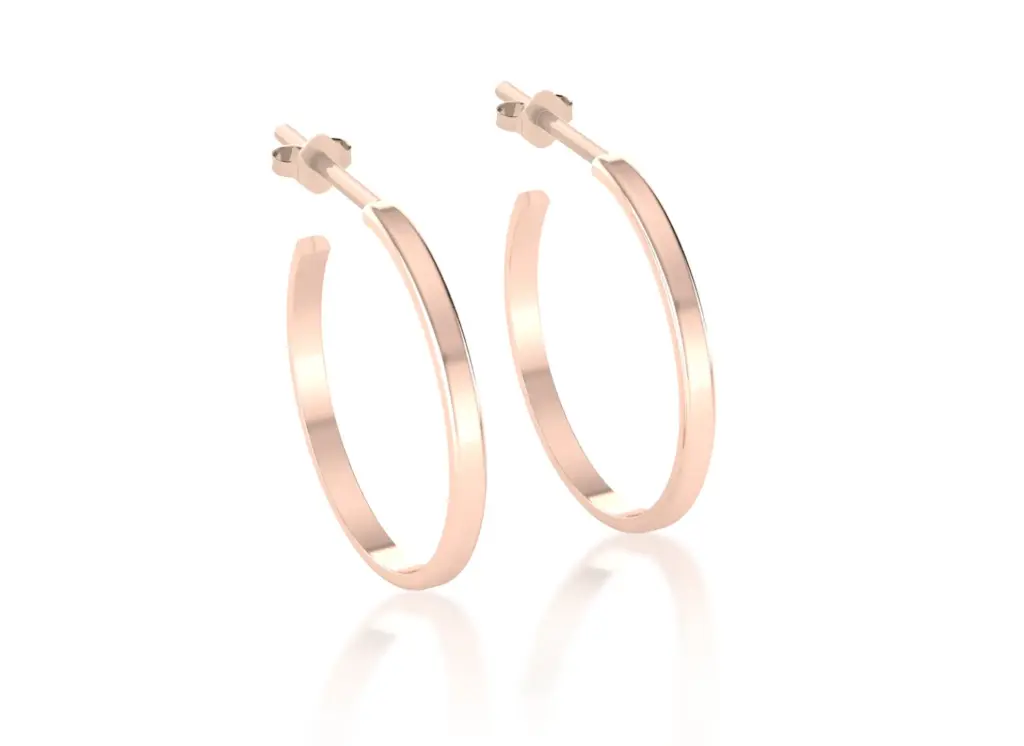 Cirvelle-sleek hoop earring - VER1258