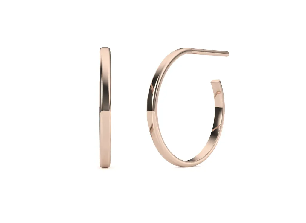Cirvelle-sleek hoop earring - VER1258