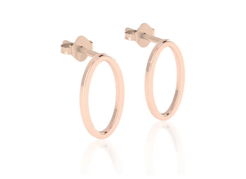 LOOPELLE-circular hoop earrings - VER1262