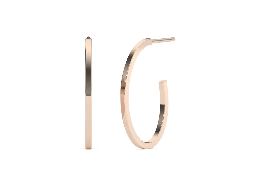 AMORELLE-open loop earrings - VER1269