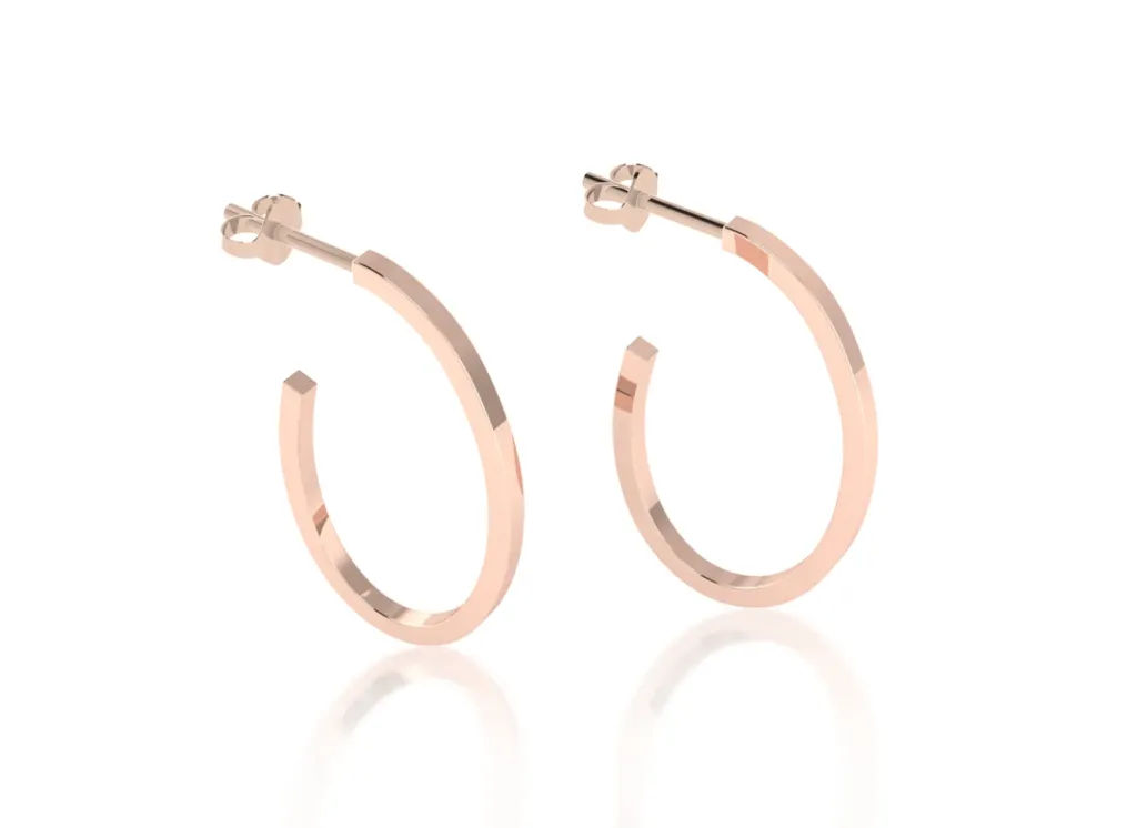 AMORELLE-open loop earrings - VER1269