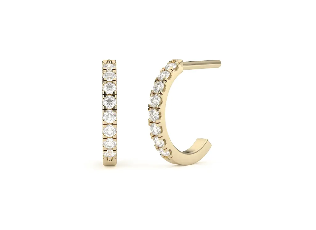 LUNARA-half arc earrings - VER1515