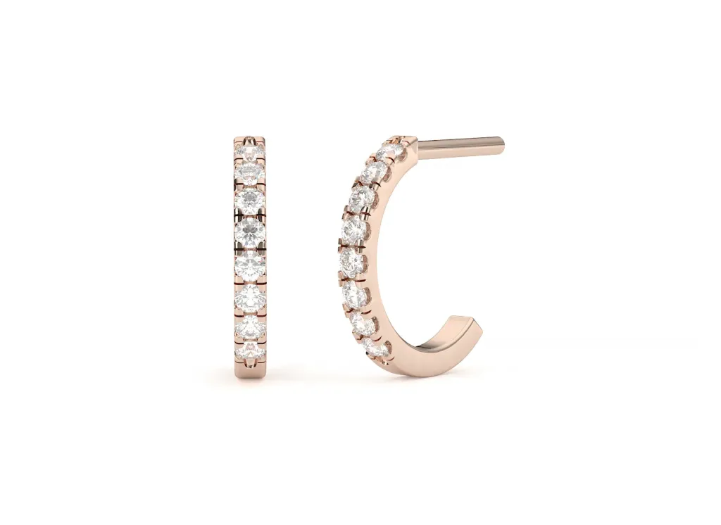 LUNARA-half arc earrings - VER1515