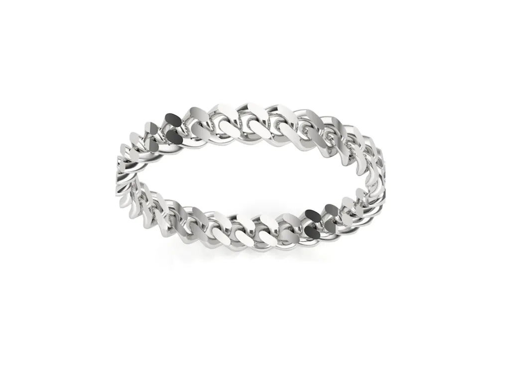 CURBLINK-a chain-inspired ring style featuring interlocked links for a bold, modern silhouette - VR1171