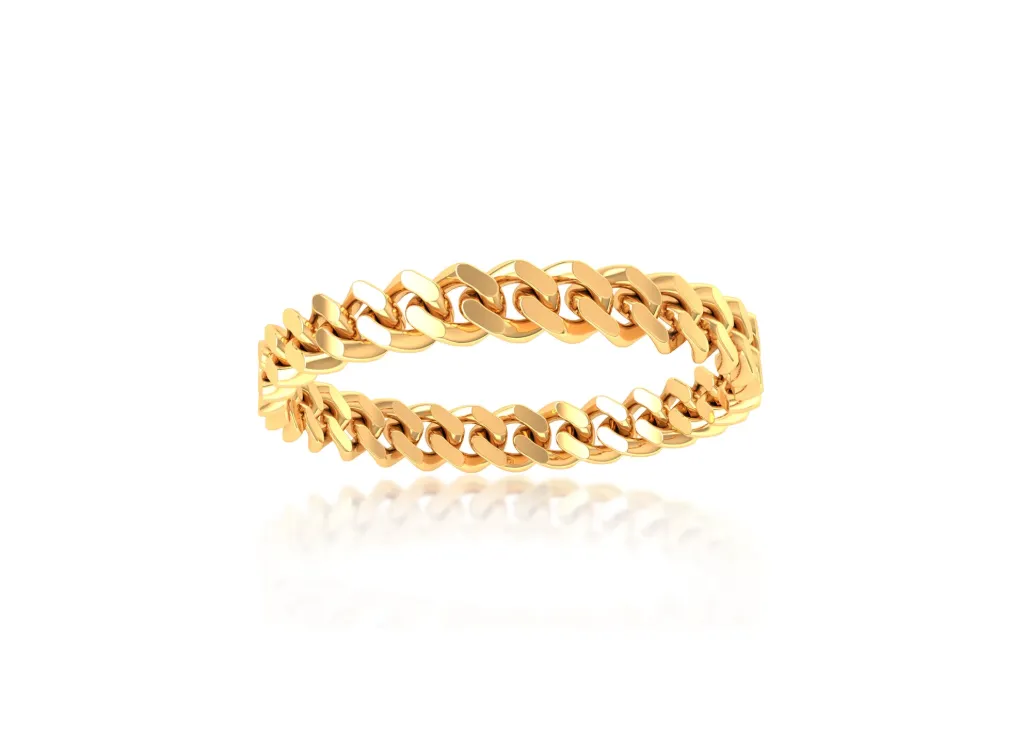 CURBLINK-a chain-inspired ring style featuring interlocked links for a bold, modern silhouette - VR1171