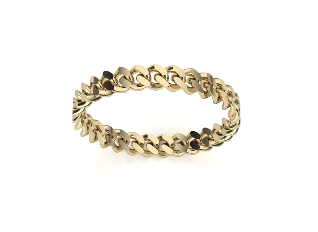 CURBLINK-a chain-inspired ring style featuring interlocked links for a bold, modern silhouette - VR1171