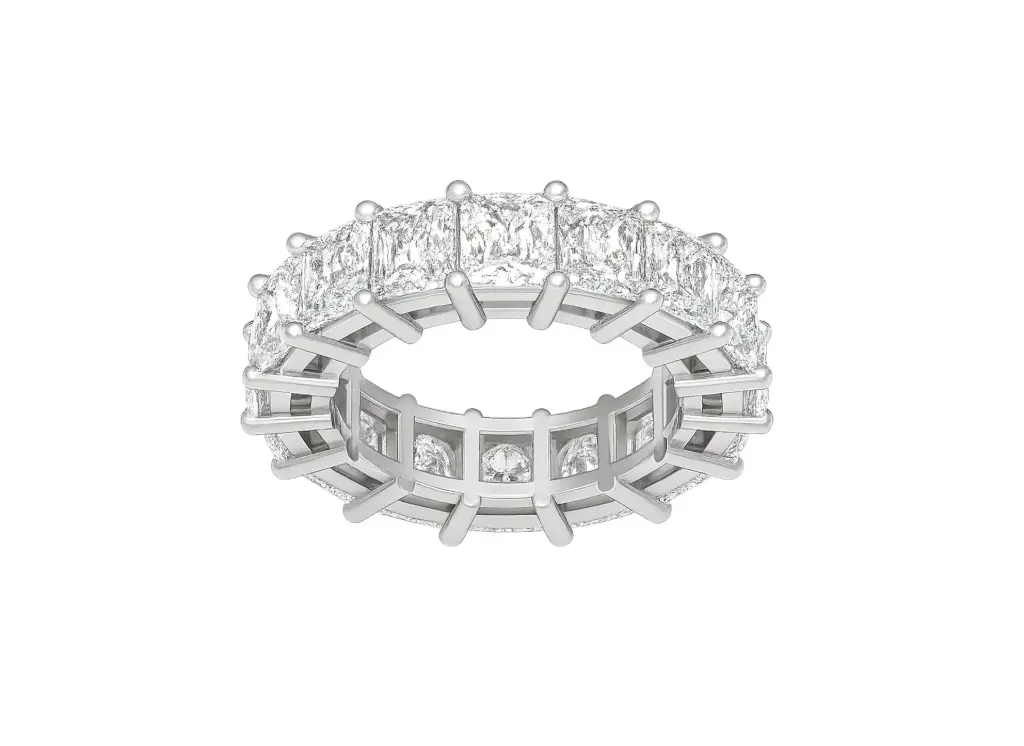 ECLIPTA - 0.50 ct each Marquise shape diamond eternity band ring