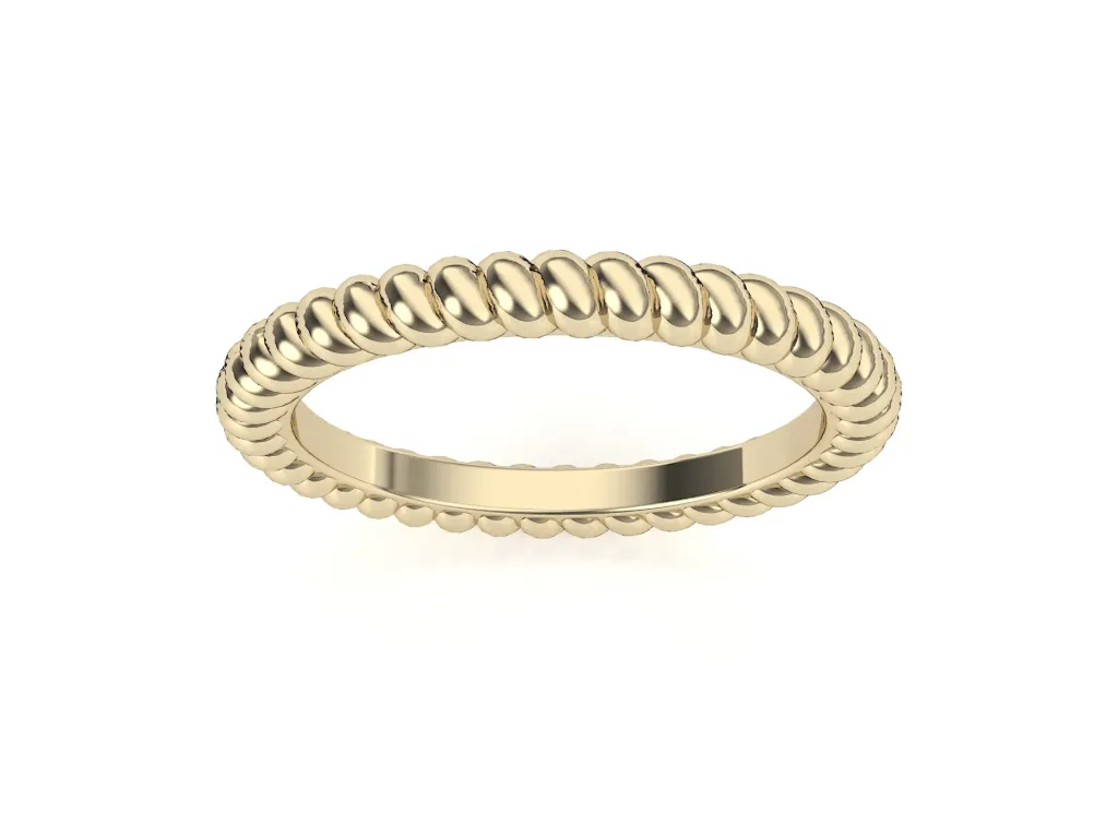 HALOID-sleek band ring featuring a continuous outer halo of rounded bead detailing - VR1965