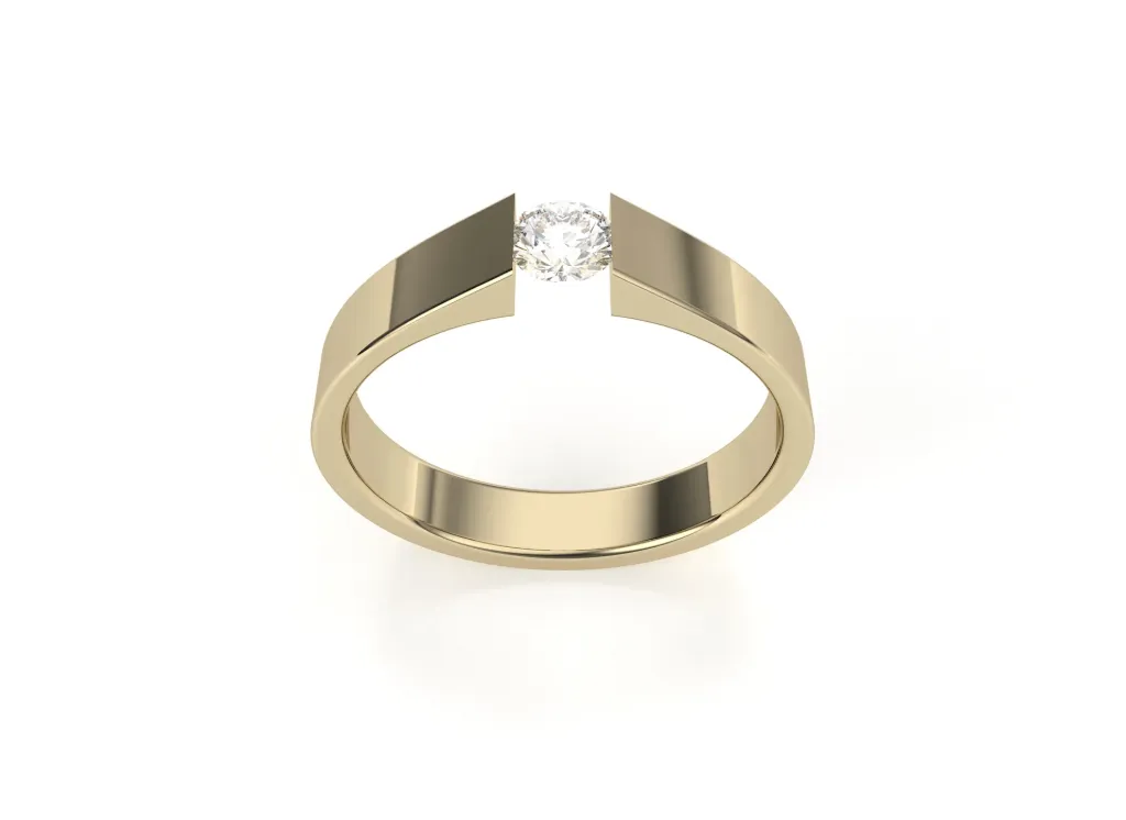 VERTO-rising metal pressure set diamond ring - VR22548