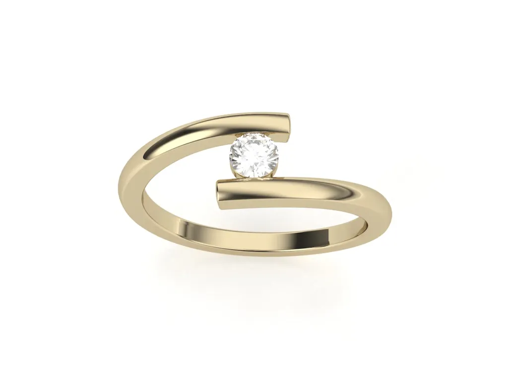 LUNARA-Open-ended pressure set diamond ring - VR87736