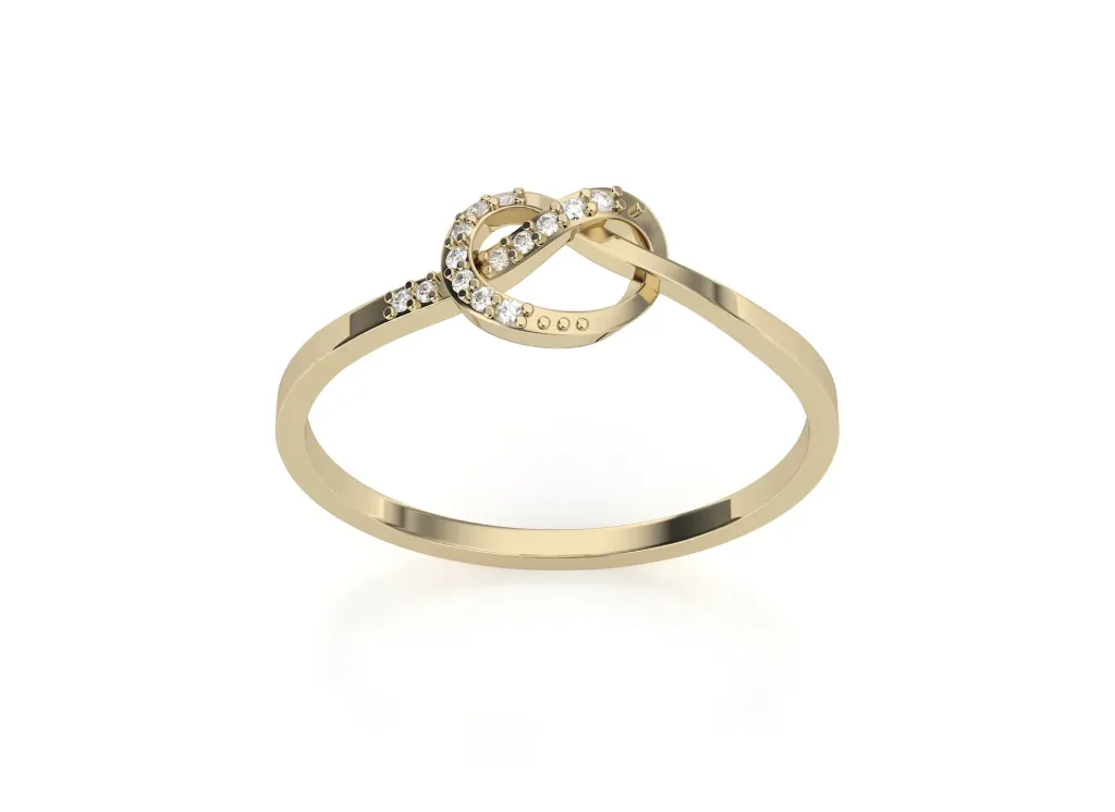 KNIORA-central knot motif ring - VR87743