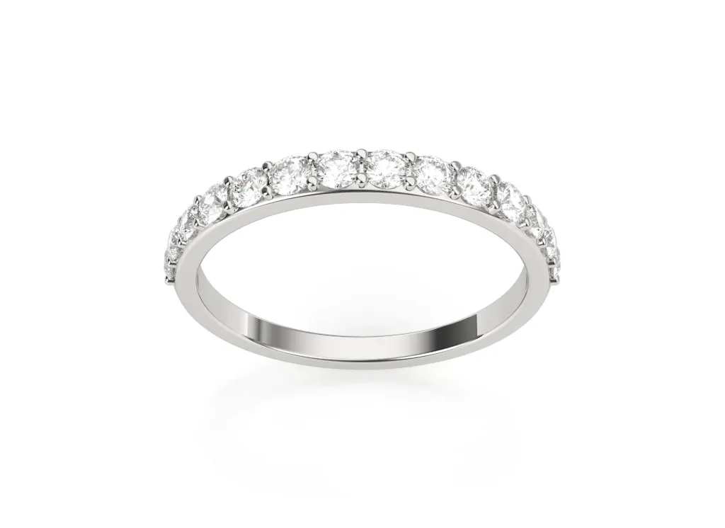 AUREVIA-half eternity band - VR87744 (White)