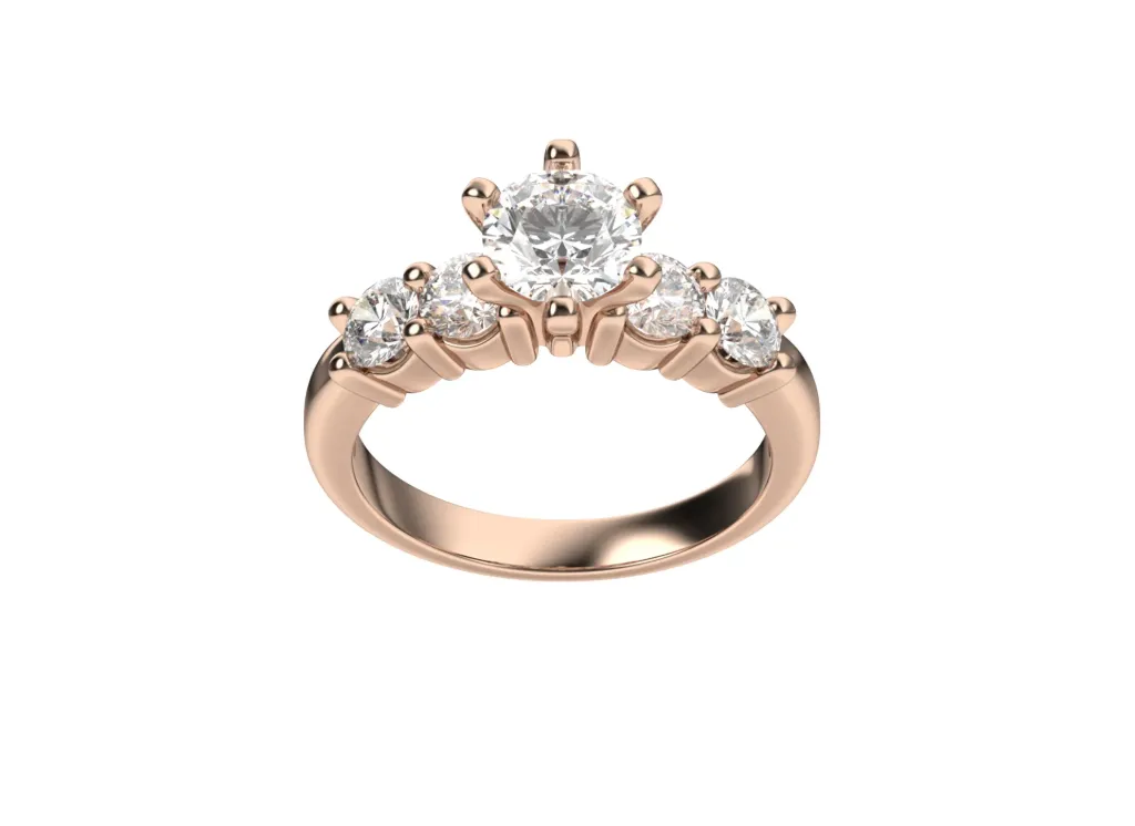 QUINA — Five-stone ring-VR70046
