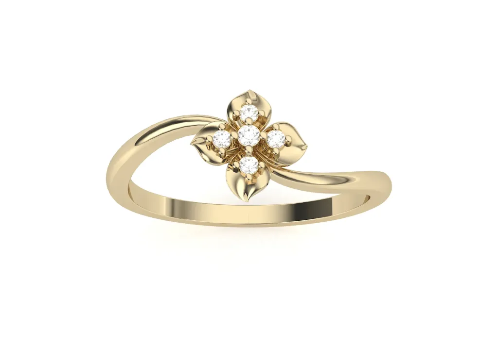 BLOOM — Floral cluster round diamond ring-VR87713