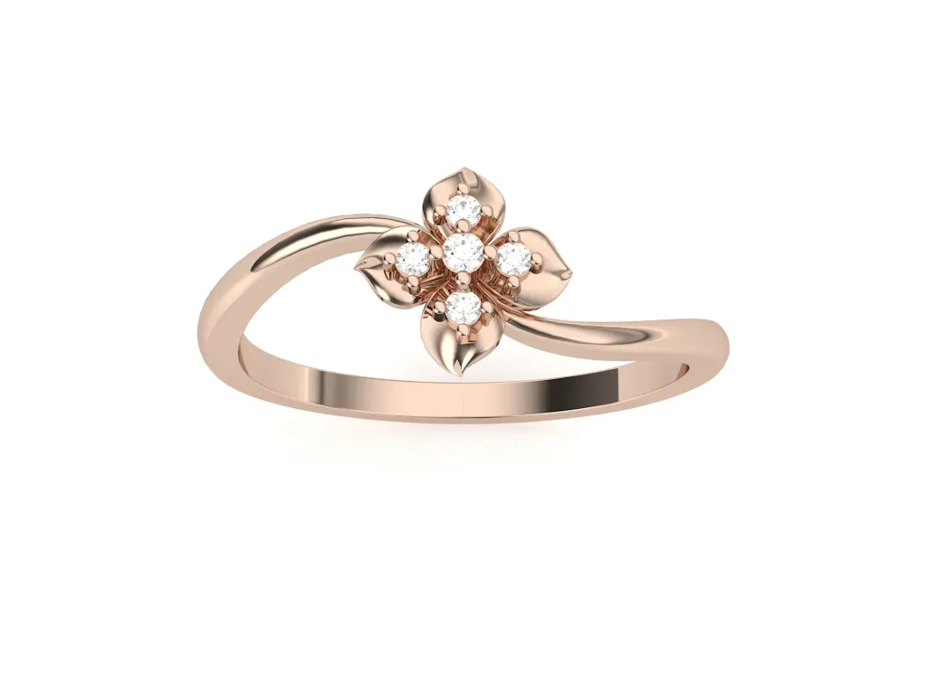 BLOOM — Floral cluster round diamond ring-VR87713
