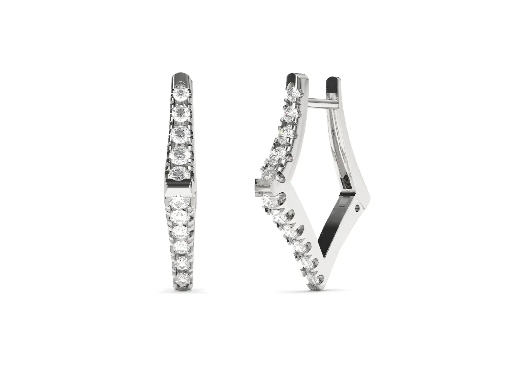 ARISTEA-A pair of elongated diamond-shaped earrings - VER29907